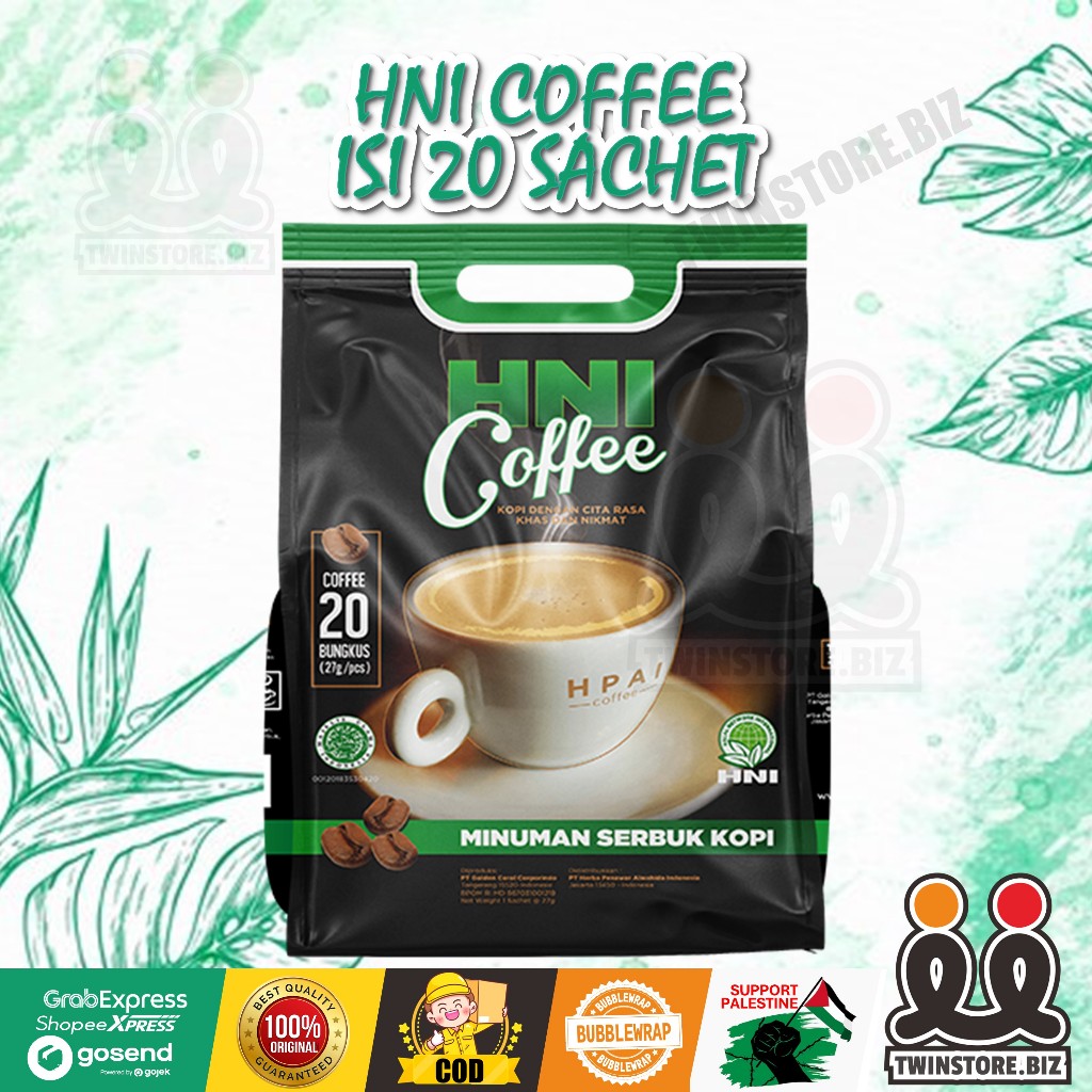 

HNI Coffee HPAI Kopi Herbal Sehat Nikmat dengan Campuran Susu Kambing Madu Habbatusauda | ORIGINAL BPOM