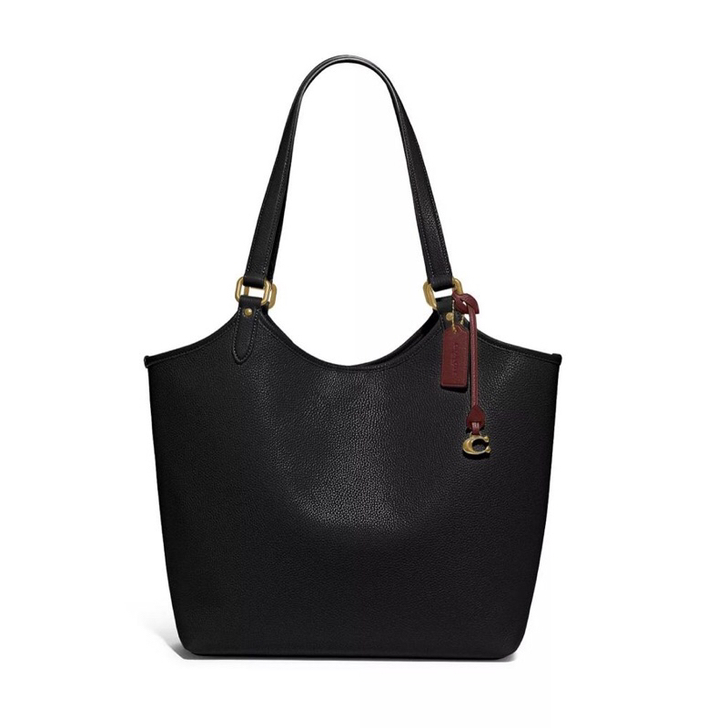 Tas coach polished pebble leather day tote tas wanita original 100%