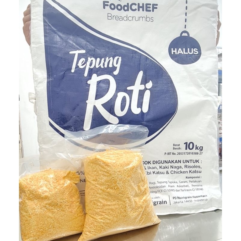 

Tepung Roti 500gr Foodchef/Bread Crumbs 500gr Foodchef/Tepung Panir/Kulit Katsu/Panir Risol