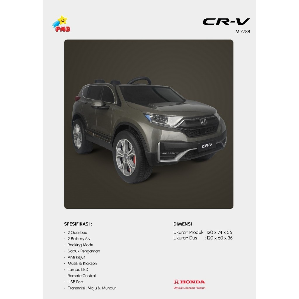 Mobil Aki Anak PMB Honda Crv m7788