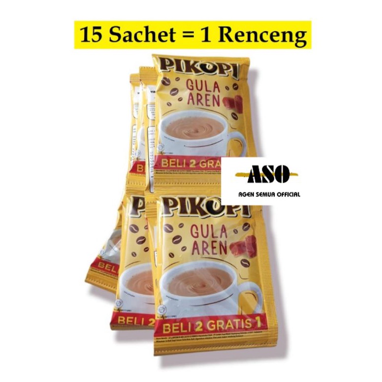 

[⚜E28>] PIKOPI GULA AREN ( isi 15 sachet ) produk dari kopi kapal api ( RENCENG ) MurMer