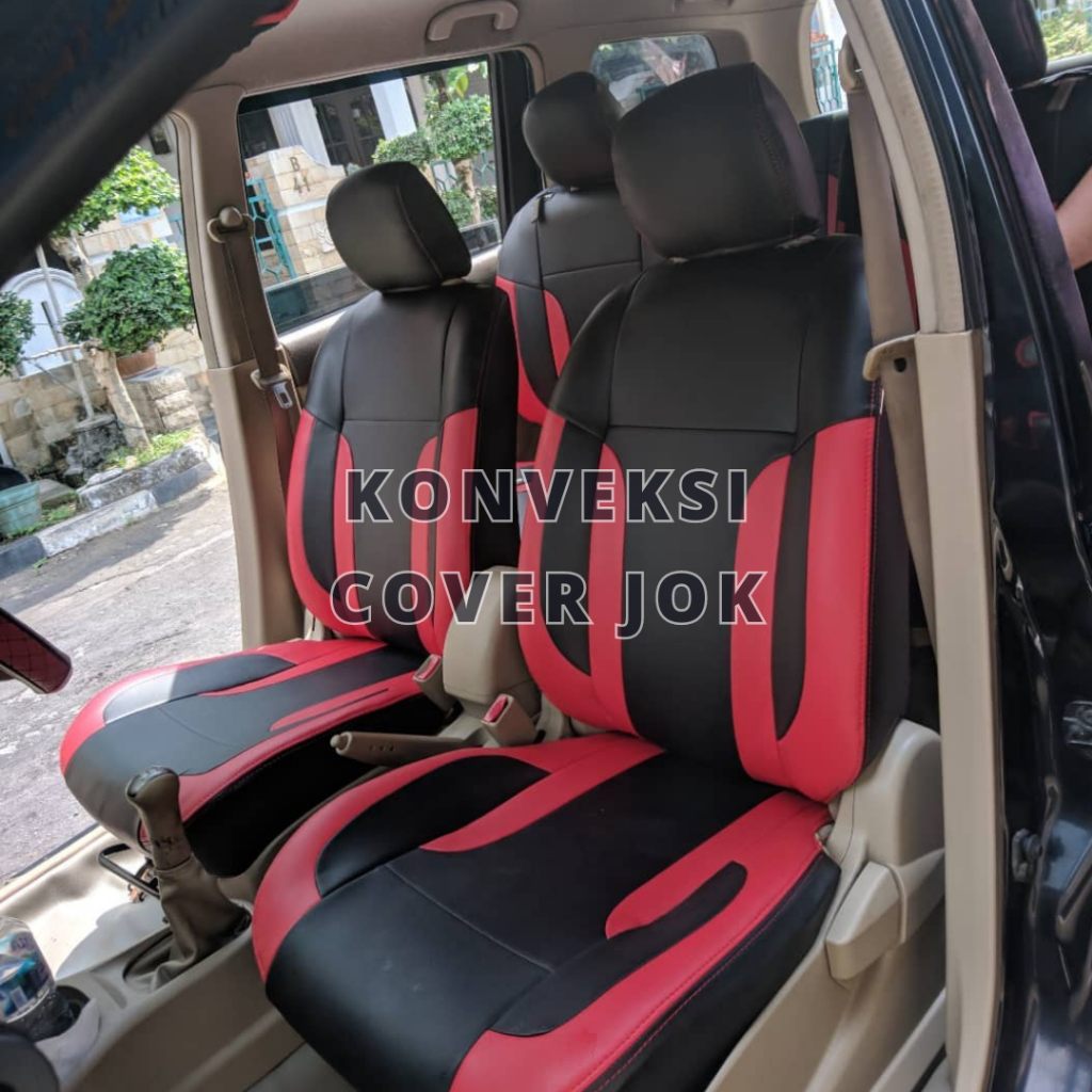 Sarung Jok Calya Sigra Avanza Mobilio Innova Livina 3 Baris Bahan MBTECH Original