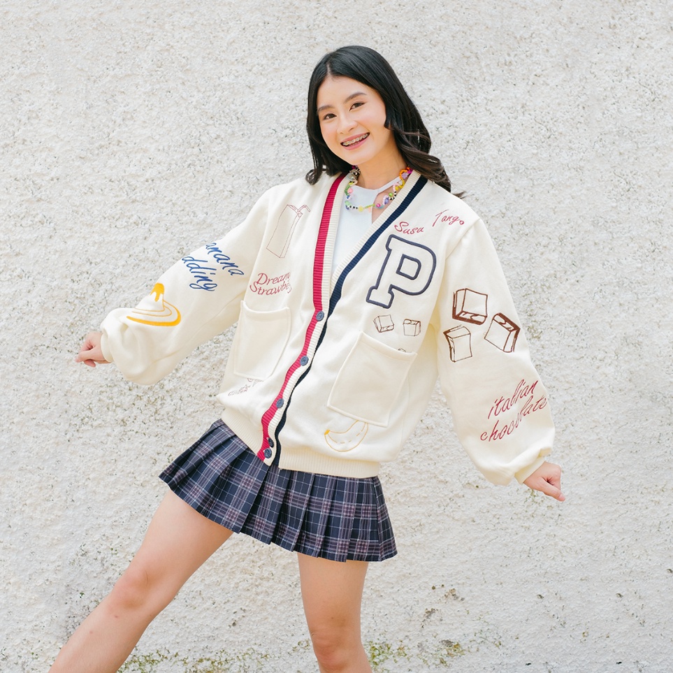 [ART. N33T] Pakepakaii X Susu Tango Cardigan Wanita Banana Pudding Cardigan