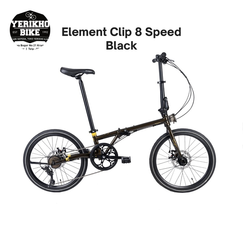 Sepeda Lipat Folding Bike 20 Element Clip 8 Speed