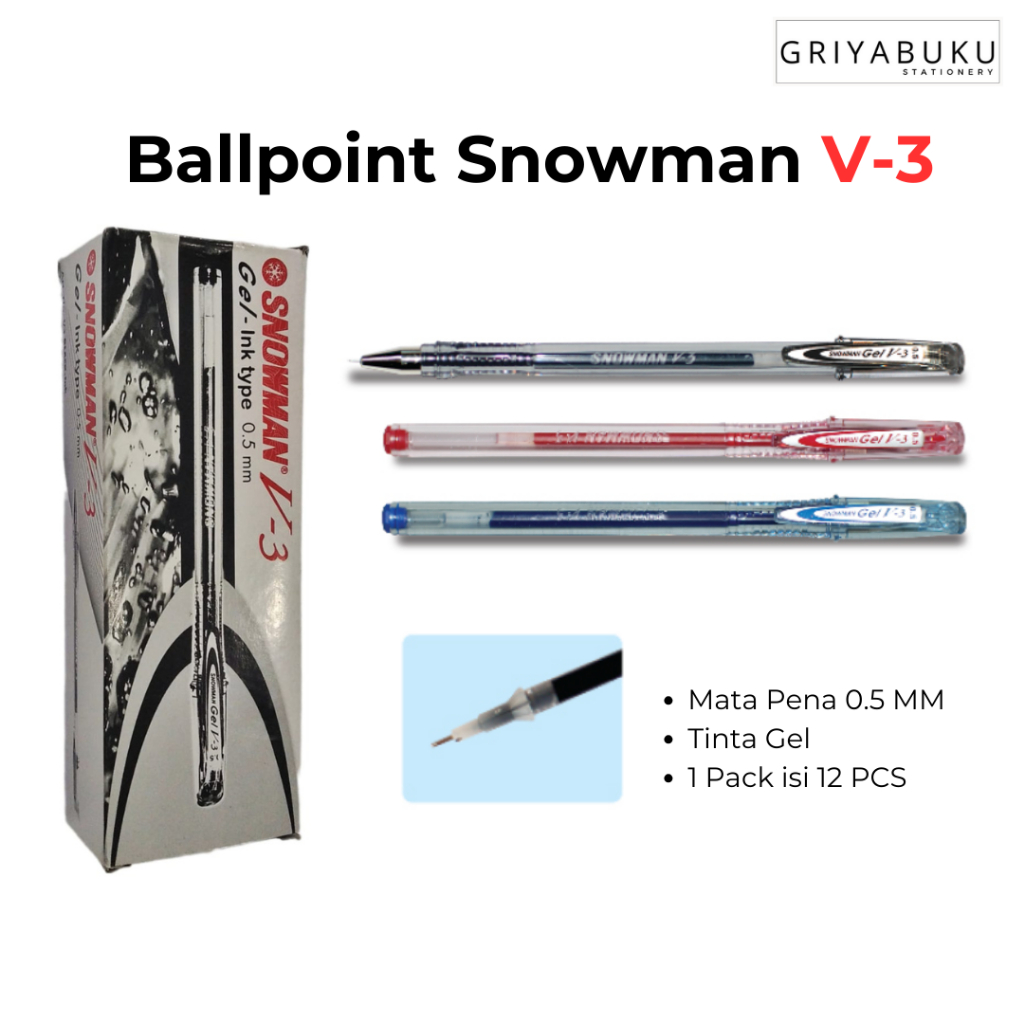 

Bolpoint SNOWMAN V3/PULPEN PEN SNOWMAN V3 V-3 V 3