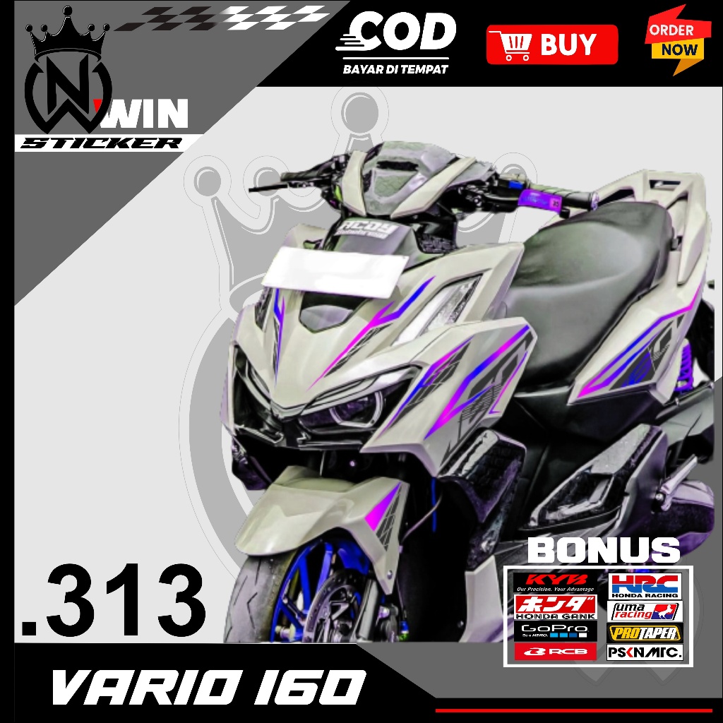 Sticker Striping Vario 160 Sticker Transparan Vario Sticker vario 160