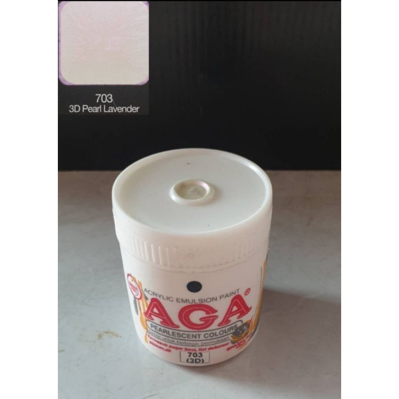 Cat aga pearlescent 3 dimensi warna ungu isi 100 cc