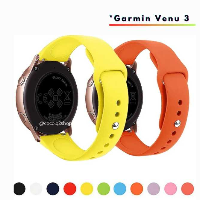 TALI JAM TANGAN STRAP GARMIN VENU 3 WATCH - STYLIS RUBBER 22MM SMARTWATCH