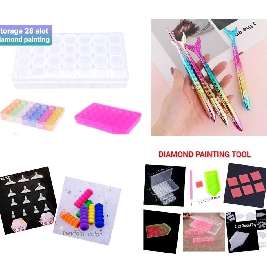 Terkini tool diamond painting pen, storage diamond painting, pen diamond painting all tools diamond 