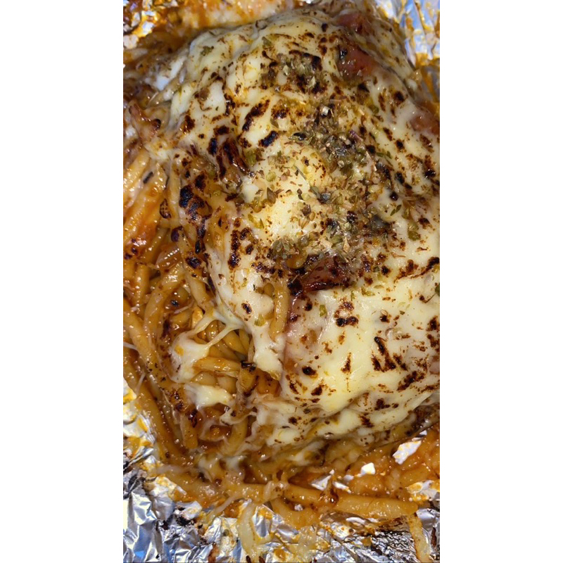

mie bakar mozzarella aneka topping