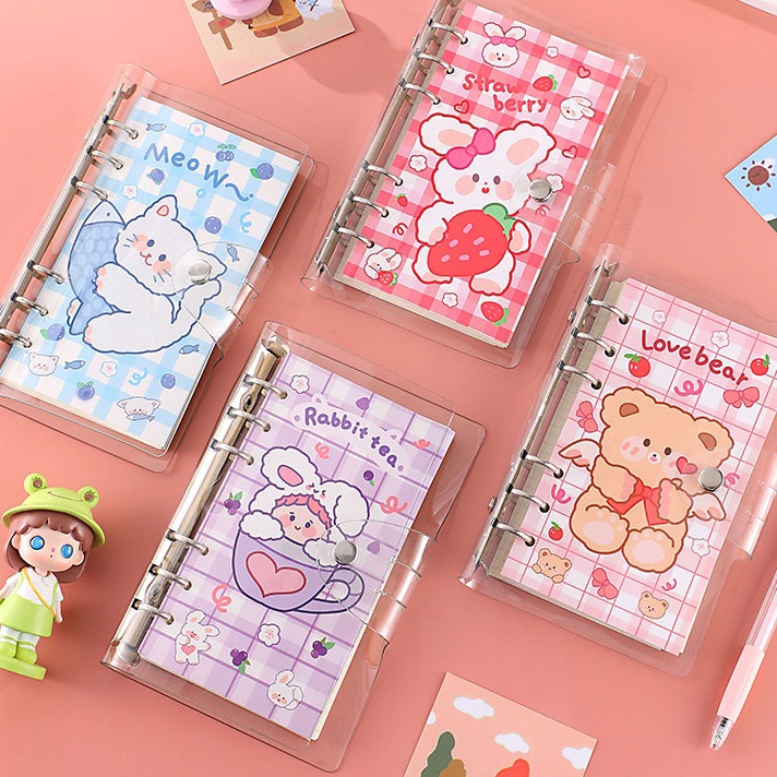 

Super Promo 【Puluz】Merah Muda Jurnal Perjalanan Kit Kartun Buku Catatan Isi Ulang Loose-Leaf Wisatawan Buku Catatan Harian untuk Anak Perempuan Anak-anak Hadiah/Daily Planner ←➲❊✩