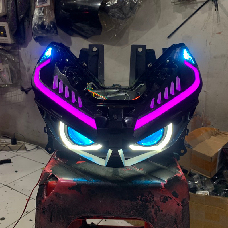 LAMPU PROJIE PROJECTOR BILED AES TURBO SE FULLSET VARIO 125/150 NEW