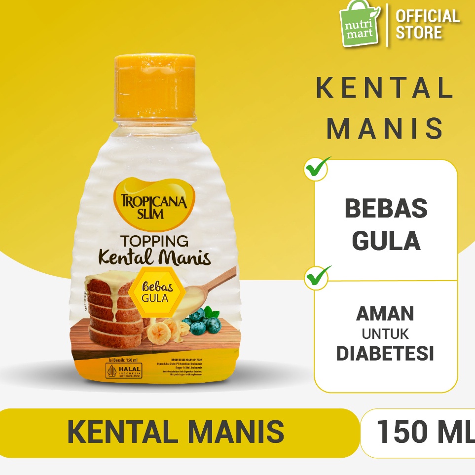 

Terkini Tropicana Slim Topping Kental Manis 150ml - Bebas Gula