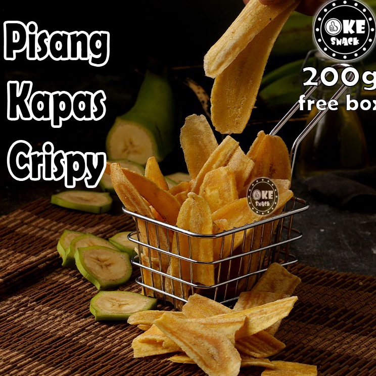 

Ready Keripik Pisang Crispy Renyah 200g