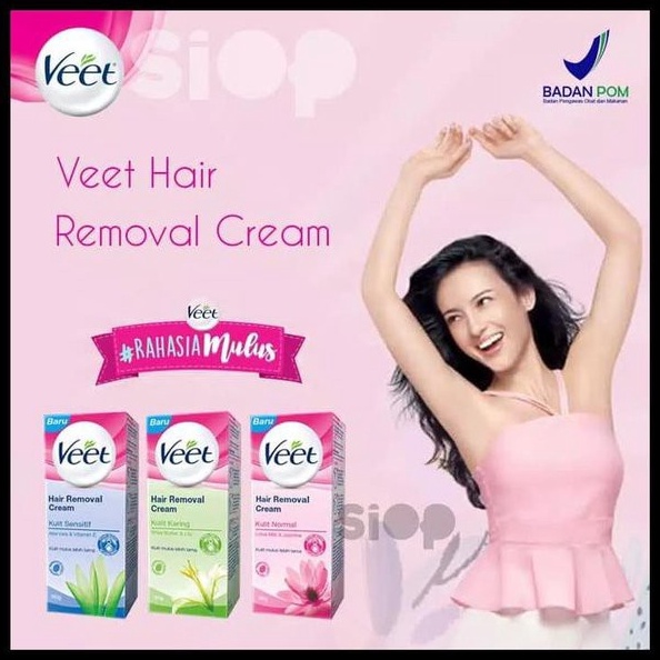 Kirim Sekarang[KECIL] Veet Hair Removal Cream Perontok Penghilang Bulu Kulit Normal Kulit Sensitif 2