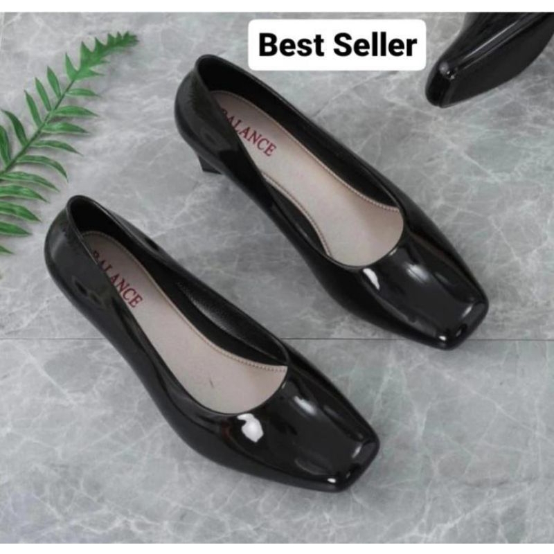 Sepatu hak Wanita Terbaru/Pantofel Hak Tahu Jelly balance Import/Sepatu Kerja Korea Kekinian