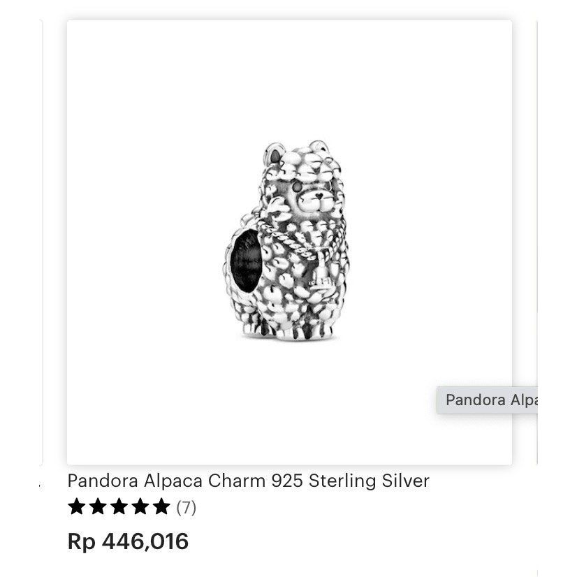 Pandora Alpaca Charm Pandora Bracelet Preloved gelang pandora aksesoris pandora