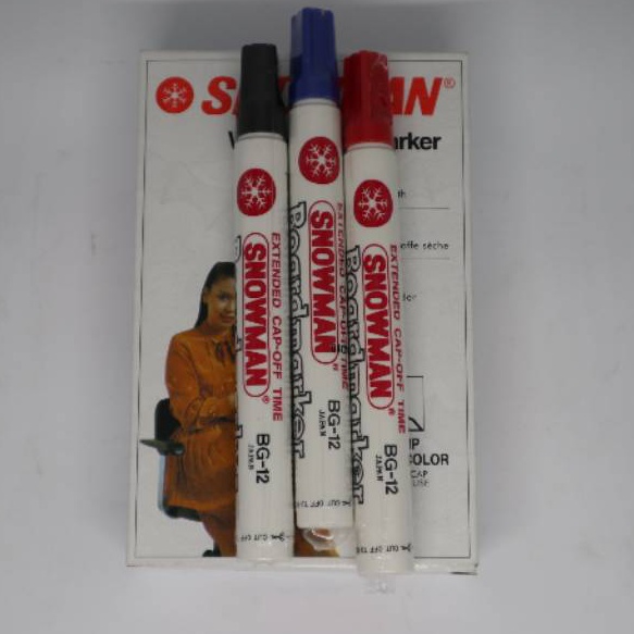 

Produk Spidol Whiteboard Snowman BG-12 ➪➽✳✧
