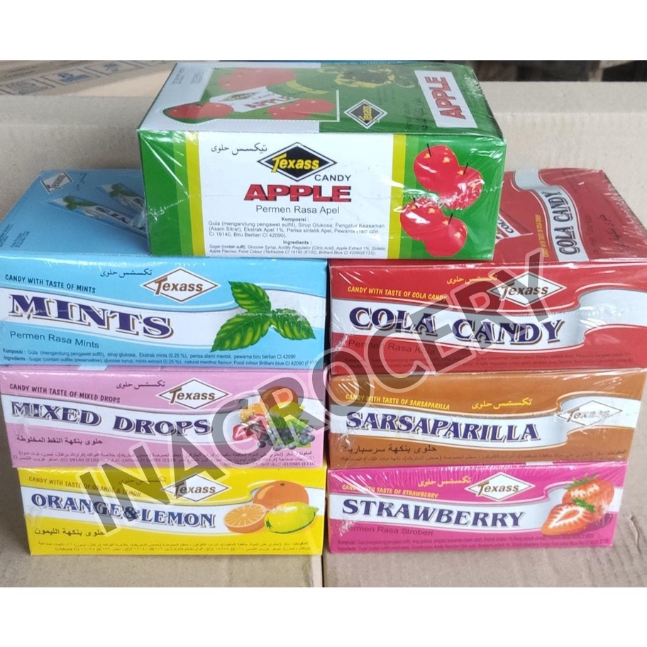 

Model Terkini TEXAS ROLL CANDY ( ALL VARIANT) ISI 24ROLL