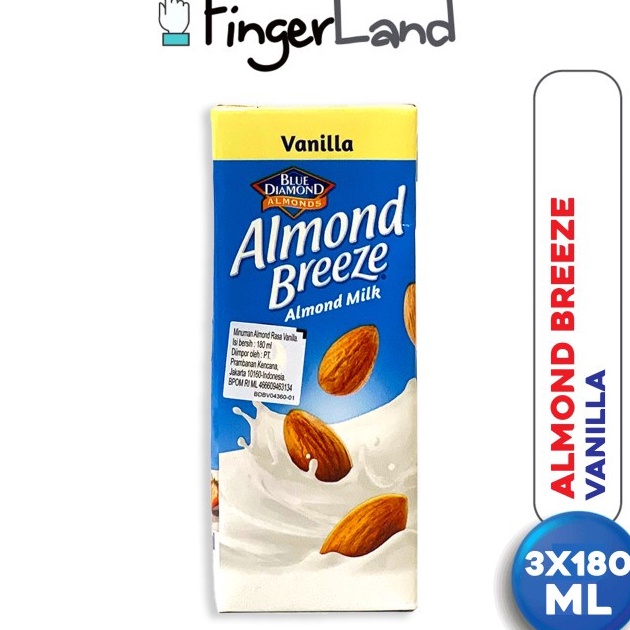 

Terbaru ALMOND BREEZE Almond Milk Vanilla 180 ml Susu Almond Vanila 3 PCS