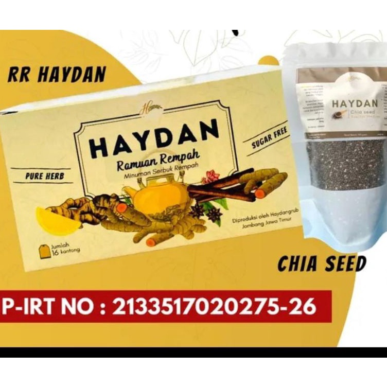 

Seller HAYDAN RR + CHIA SEED