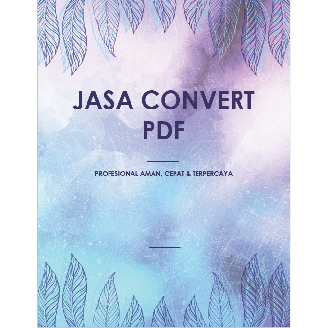 Jasa Convert File PDF