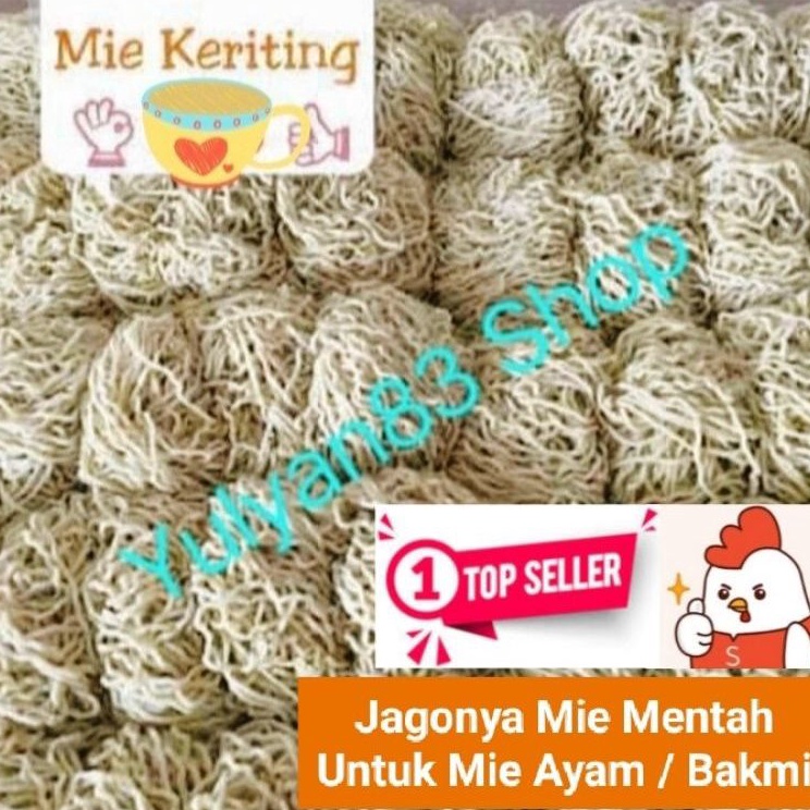 

Stock Banyak Mie Mentah Keriting Special Telur Bebek Untuk Mie Ayam/Bakmie