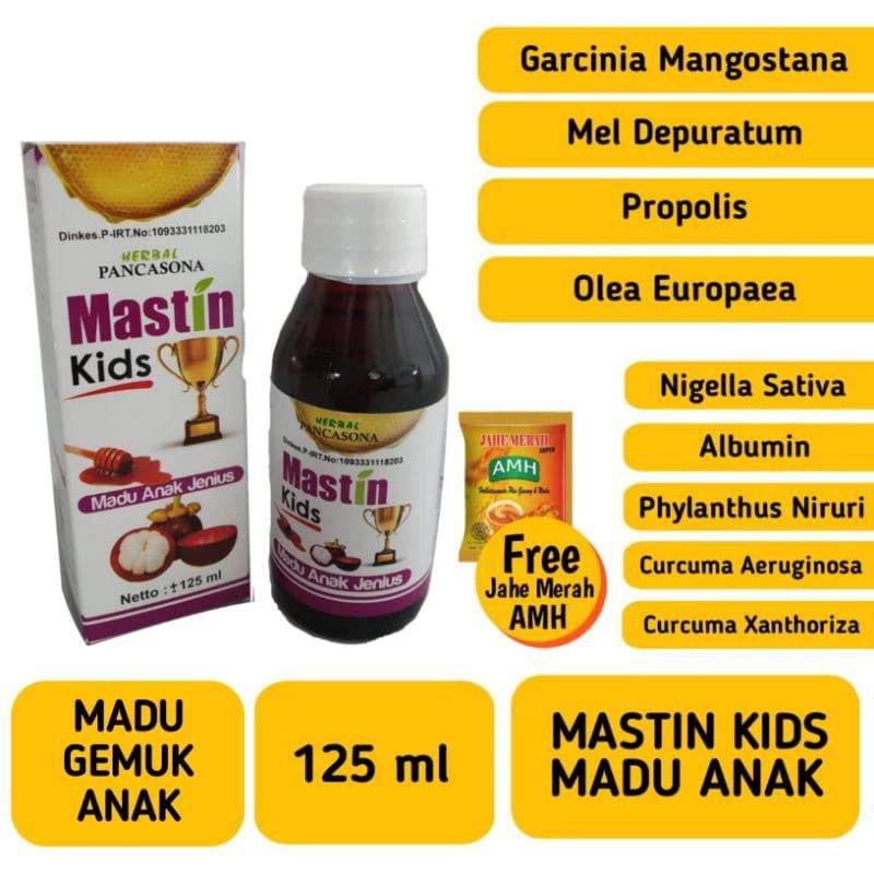 

MASTIN KIDS MADU ANAK PINTAR CERDAS , MADU GEMUK ANAK 125ML