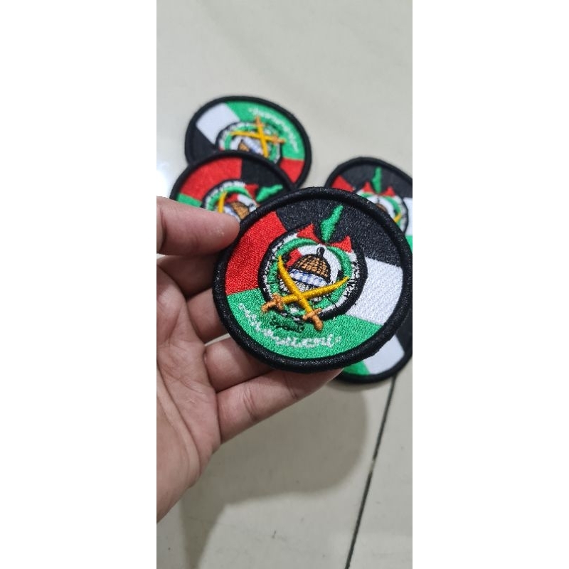 LOGO Bordir PALESTINA FALESTINE HAMAS TIMBUL