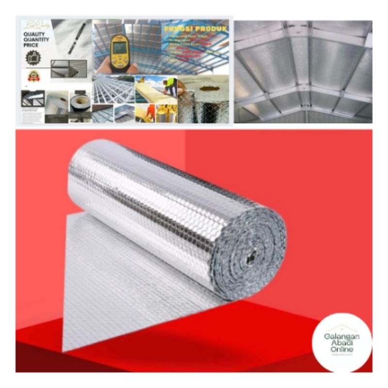 Peredam Aluminium foil  / Peredam Panas Atap Free Lakban Metalizing
