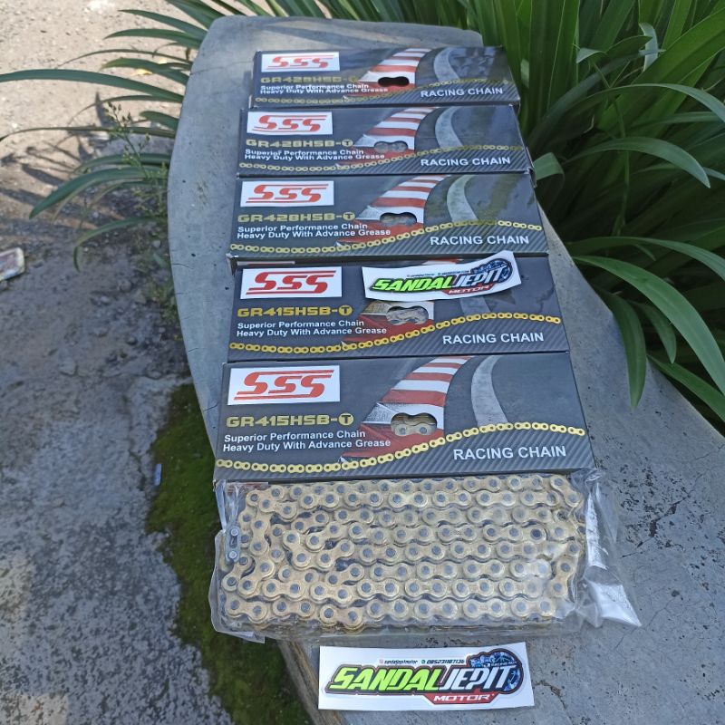 RANTAI SSS HSBT 428 TEBAL 120L 130L 140L RANTAI SSS RACING TEBAL 428 RANTAI SSS HSBT 415 TIPIS 120L 
