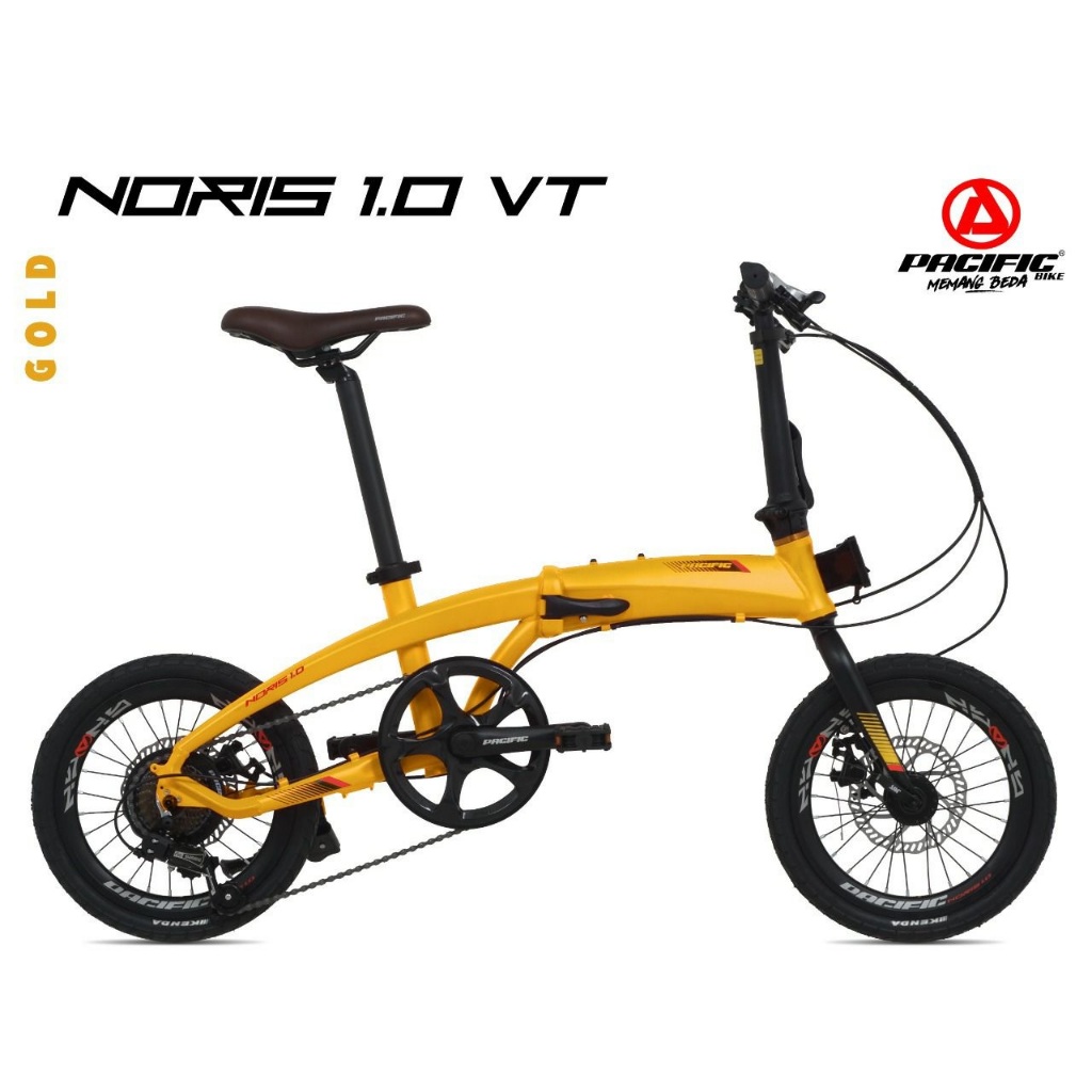 Sepeda Lipat 16 Inch PACIFIC NORIS 1.0 VT Alloy 7 Speed