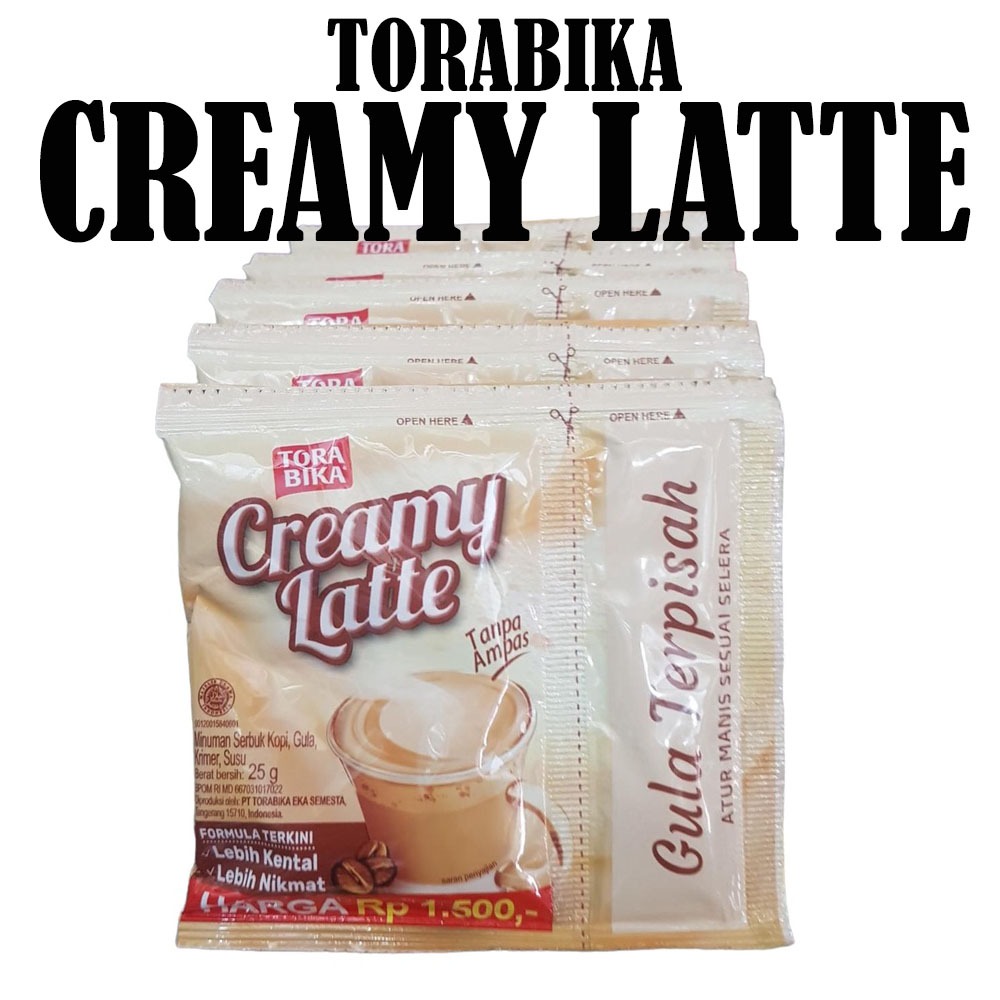 

TORABIKA CREAMY LATTE RENCENG ISI 10