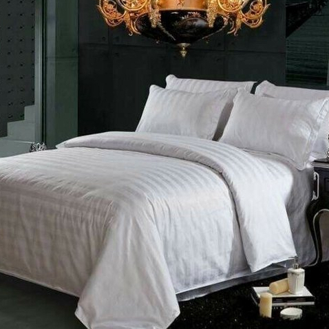 Sprei set motif salur 1 set sprei berbagai warna motif salur ukuran 90x200 120x200 160x200 180x200 2