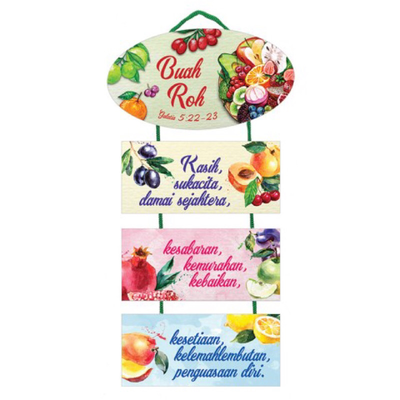 Hiasan Dinding Kayu Buah Roh - Y109