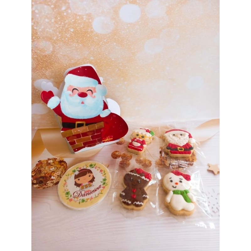 

Mini Hampers Natal Santa Christmas Gift Isi 2 Pcs Cookies Karakter Natal