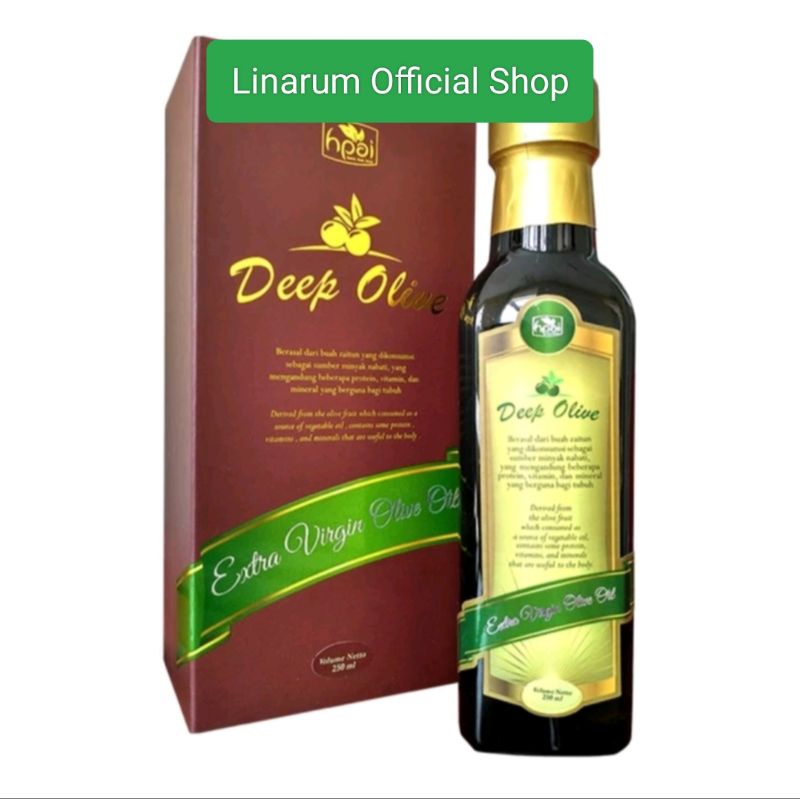 

DEEP OLIVE EXTRA VIRGIN OIL|MINYAK ZAITUN FOOD GRADE|HERBAL HALAL HNI|PRODUK ANAK BANGSA