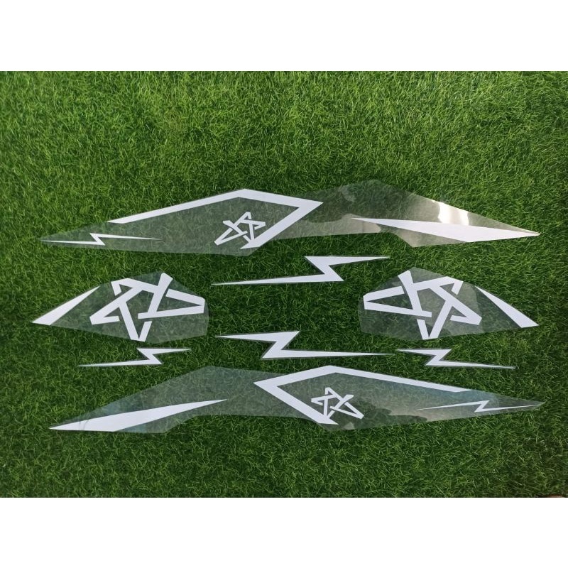 Stiker Striping Transparan Beat Esp dan Beat Street Esp Motif Bintang Simpel - BES-UV