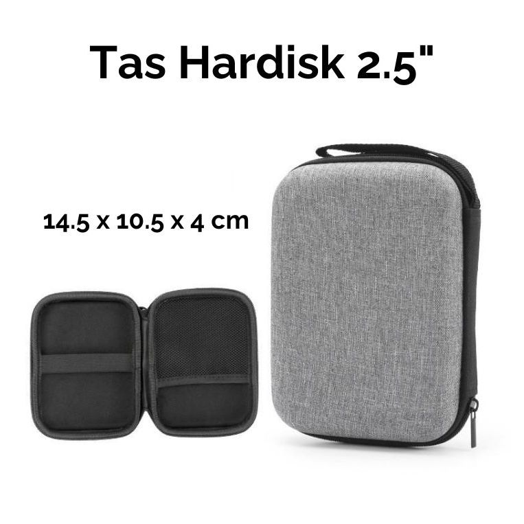 Tas Hardisk Case Anti Shock Protection Bag / Dompet HDD SSD 2.5 Inch / Tempat Harddisk Eksternal Gar