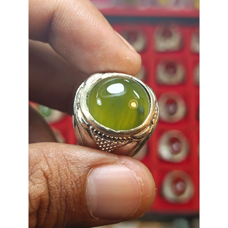 batu akik SERVENTIN ijo botol