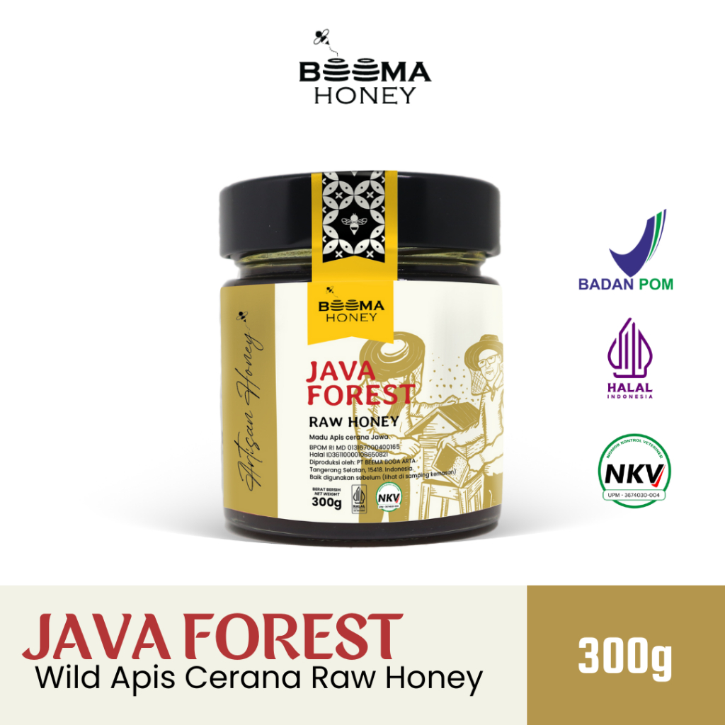 

Beema Honey - Madu Hutan Organik Java Forest - 300g