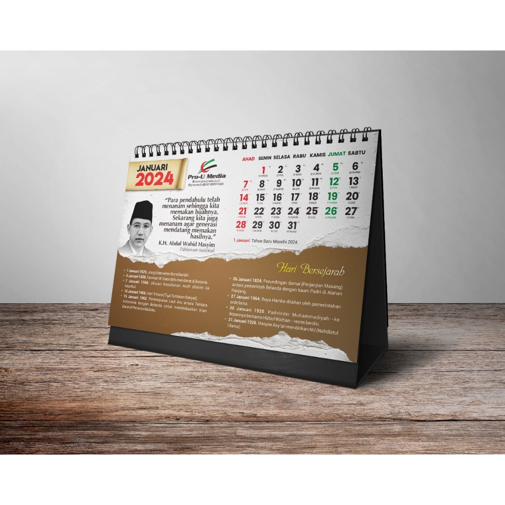 

KALENDER MEJA: Seri Sejarah Indonesia & Pesan Pendiri Bangsa - ProuMedia