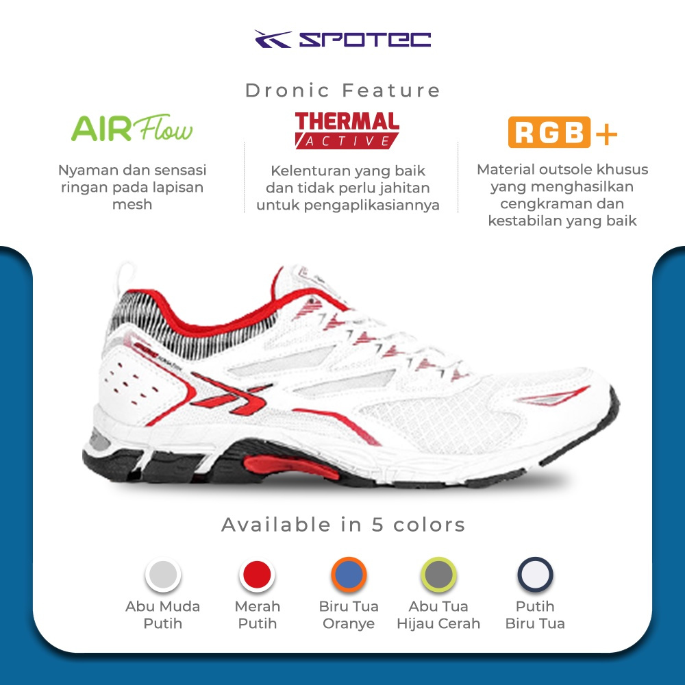 Sepatu Pria / Sepatu Running / Spotec / Dronic