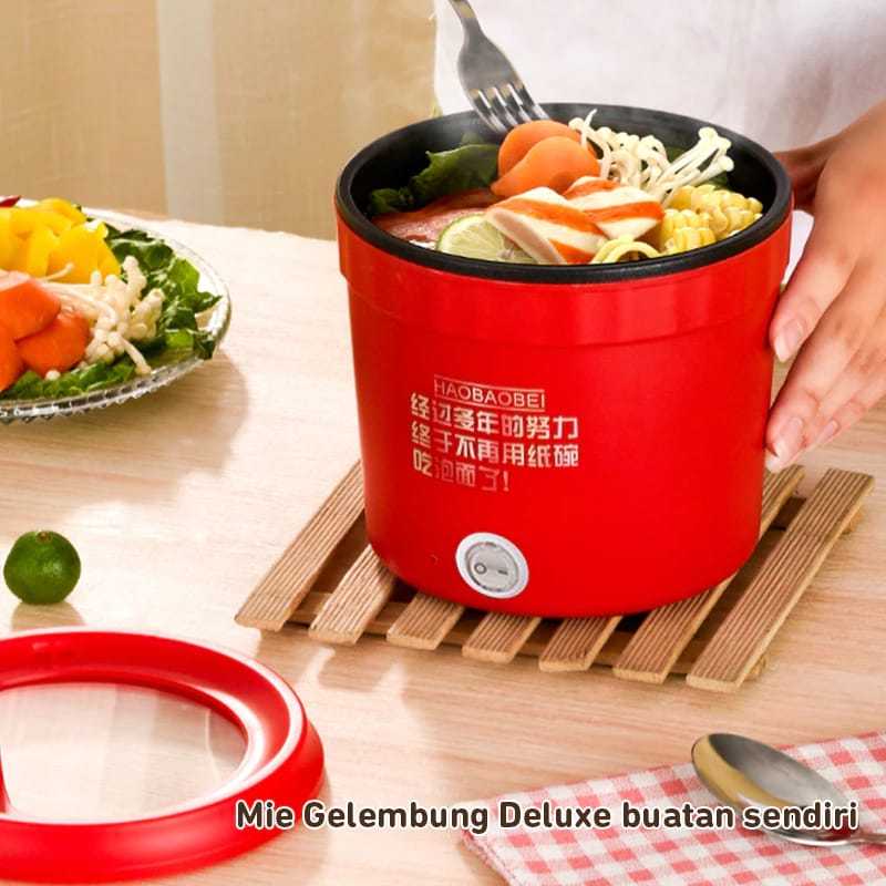 HOKKITERUS21 PANCI LISTRIK MINI panci sop panci bubut kompot traveling panci traveling anti lengket 