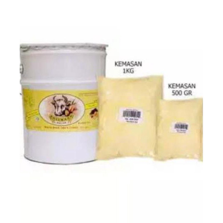 

[♙B29\] Hollman Milk Butter 1KG / Mentega Hollmann Butter Mix/Holman 1 KG REPACK Order Saja Gan