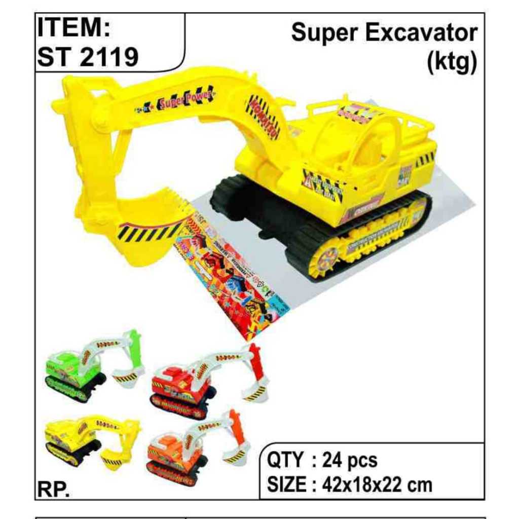 Mainan anak truck excavator ST 2119