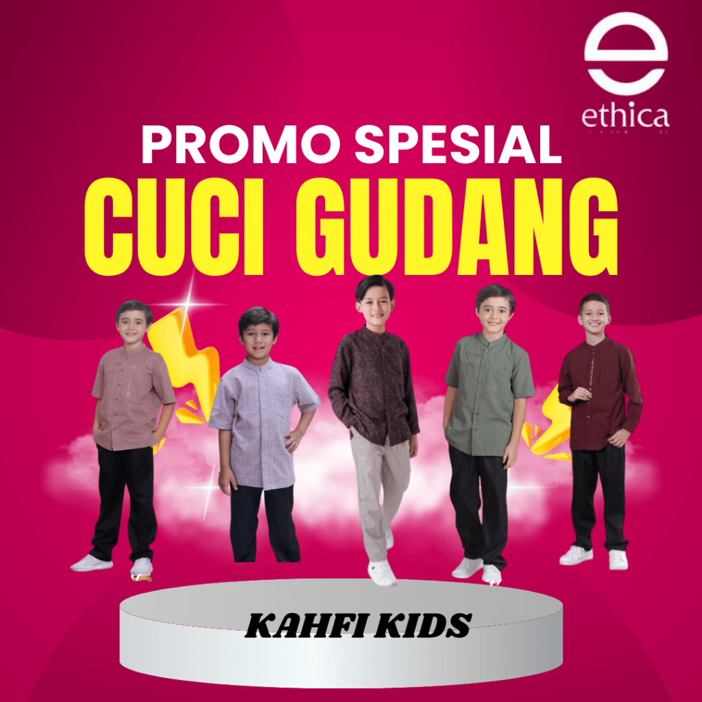 SALE ETHICA KOKO ANAK KAHFI KIDS (SET KOKO + CELANA PANJANG)