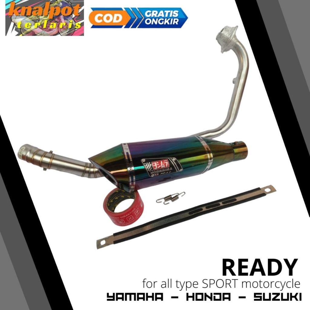 Knalpot Racing Yoshimura R11 LOB 1 USA PELANGI New R15 V2 V3 Vva Vixion Nva Nvl R Byson MT15 Gsx150 
