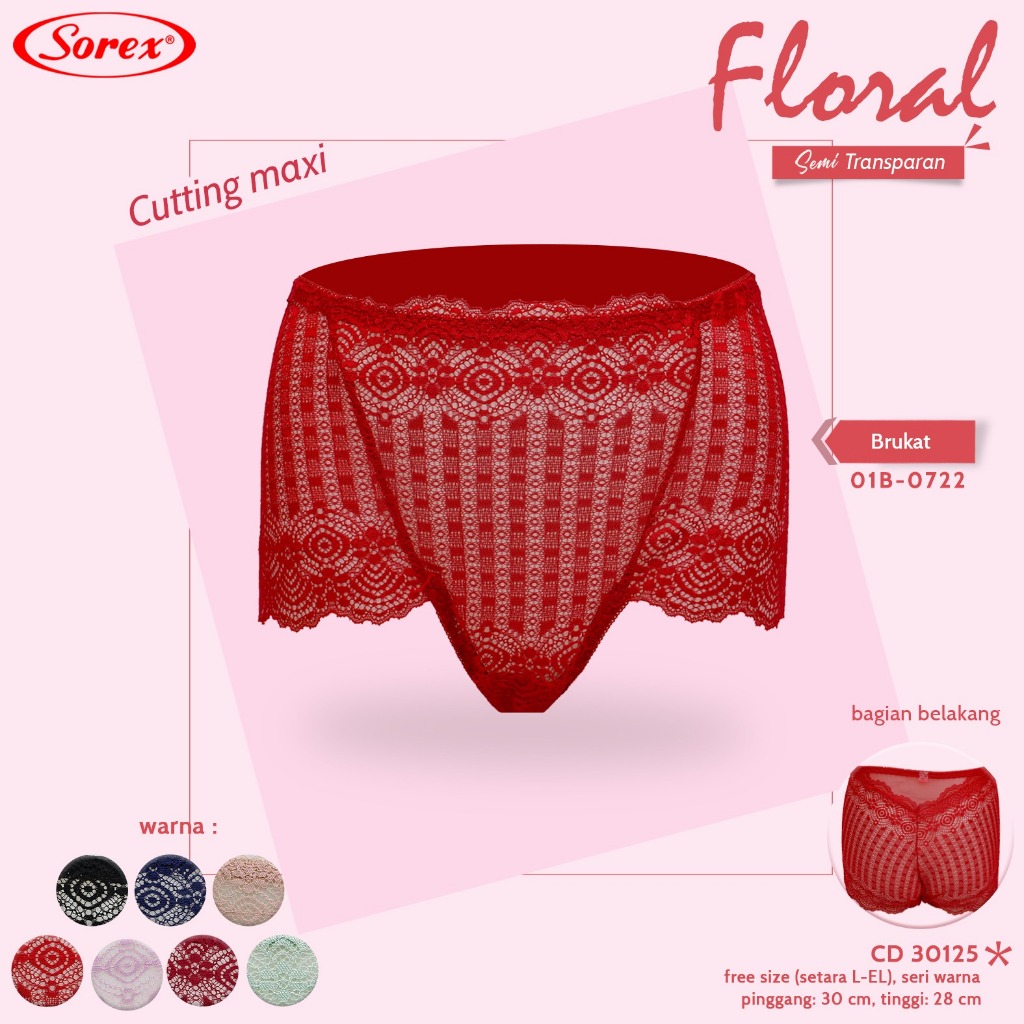 Celana dalam wanita Renda 30125 Sorex