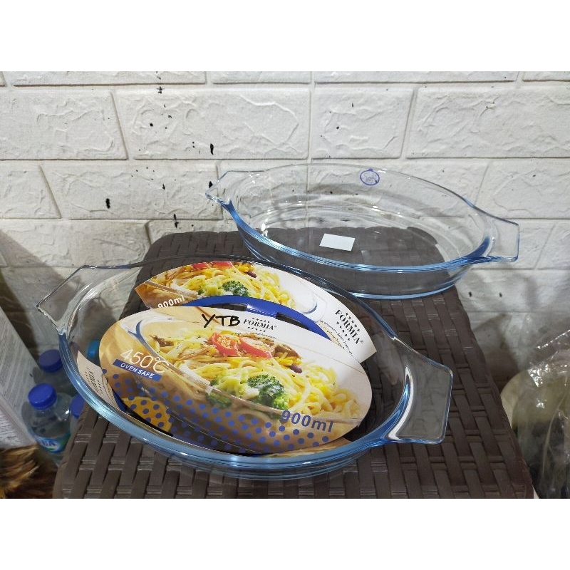 Loyang Kaca Formia Oval 900ml / Piring Oven Kaca Formia Oval 900ml / Piring Oven Kaca / Loyang Oven 